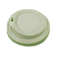 Крышка под стакан бумажный Ф90 белая Днепр (на 500мл и 400мл) (50 шт)