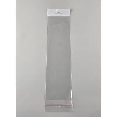 Пакет полипропиленовый прозрачный размер 9*32+3/25мк +скотч (+еврослот 3,5) (1000 шт)