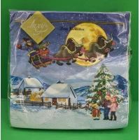 Салфетка (ЗЗхЗЗ, 20шт) LuxyНГ Козаческое Рождество (850) (1 пачка)