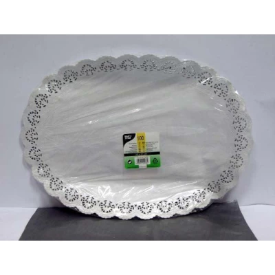 Салфетка ажурная  овальная 37х50 (100шт)