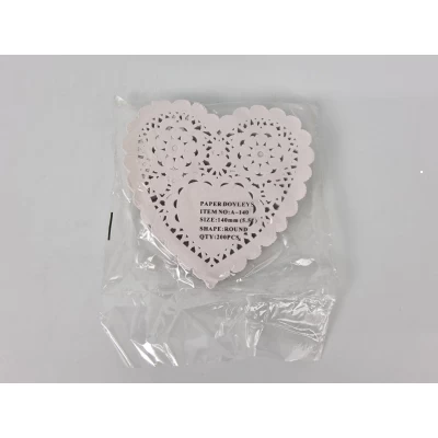 Салфетка ажурная СЕРДЦЕ Ф14(200шт) (1 пачка) Салфетка ажурная СЕРДЦЕ Ф14(200шт) (1 пачка)