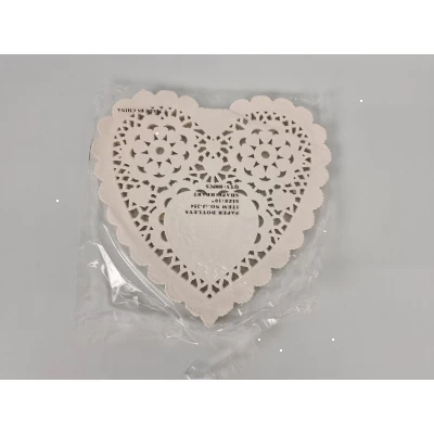 Салфетка ажурная СЕРДЦЕ Ф25,4(100шт) (1 пачка) Салфетка ажурная СЕРДЦЕ Ф25,4(100шт) (1 пачка)