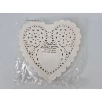 Салфетка ажурная СЕРДЦЕ Ф26,7(200шт) (1 пачка)