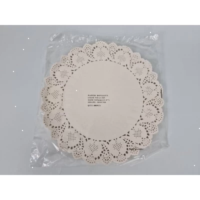 Салфетка ажурная Ф34,5 (100шт) (1 пачка)