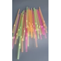 Трубочка d4.8-21см Люминисцентная с гофрой  (200 шт)