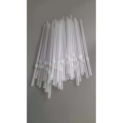 Трубочка d4.8-21см Прозрачная с гофрой  (200 шт)