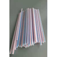 Трубочка для коктейлей d4.8 длина 22см Полосатая ровная (200 шт)