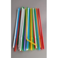 Трубочка d4.8-24см Микс с гофрой  (200 шт)