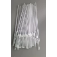 Трубочка d4.8-24см Прозрачная с гофрой  (200 шт)