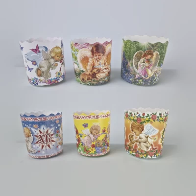 Форма для Пасхи бумажная размер 85*70 ассорти (150гр) (50 шт)