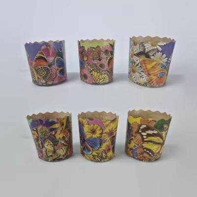 Форма для Пасхи бумажная(85*70) Бабочки(150гр) (50 шт)