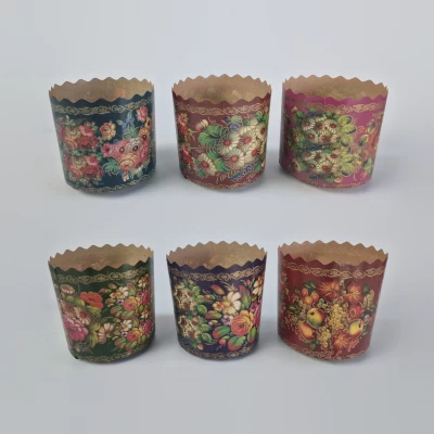 Форма для выпечки пасхального кулича (85*90) Жостово (250гр) (50 шт)