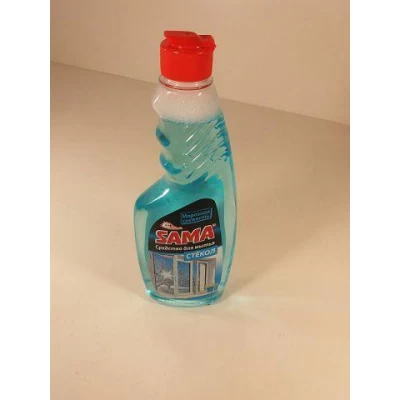 Моющее средство для стекла и зеркал  САМА морозная свежесть 500г (запаска) (1 шт)