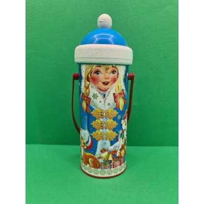 Новогодний тубус для конфет средний /Снегурочка(d-87*205mm) (1 шт) Новогодний тубус для конфет средний /Снегурочка(d-87*205mm) (1 шт)