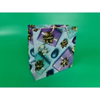 Бумажные новогодние пакеты 23х24х10 NGKV-17 12 шт/уп. пакет под подарки новогодняя упаковка