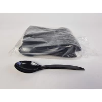 Пластиковые ложки 180мм чёрная BITTNER 100 шт./уп. Пластиковые ложки 180мм чёрная BITTNER 100 шт./уп.