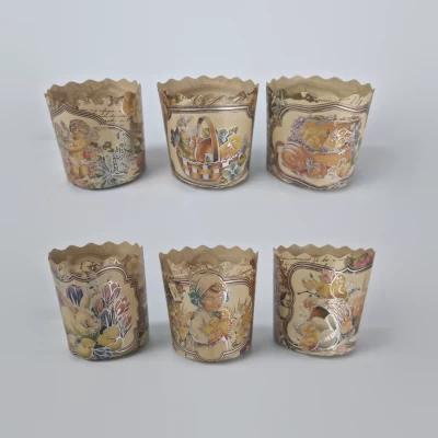 Форма для Пасхи бумажная (85*70) Викторианские(150гр) (50 шт)