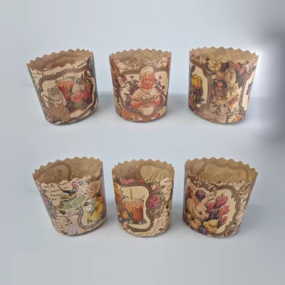 Форма для выпечки пасхального кулича (85*90) Викторианские(250гр) (50 шт)