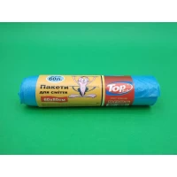 Пакеты для мусора 60литров (10шт LD) с ушами (1 рул)