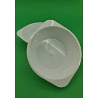 Тарелка одноразовая стеклоподобная объём 500 мл белая 10 шт/уп.