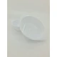 Тарелка одноразовая стеклоподобная объём 500 мл белая 10 шт/уп.