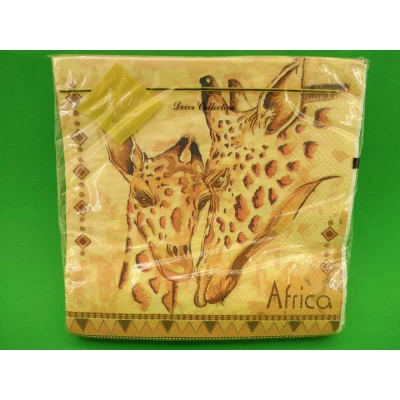 Салфетка (ЗЗхЗЗ, 20шт) Luxy  Африка(1249) (1 пачка)