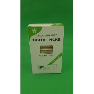 Зубочистка с ментолом в индивидуальной целлофановой упаковке (1000 шт) (1 пачка)