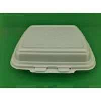 Ланч-бокс из вспененного полистирола с крышкой размер 250*210*70 белый HP-1 (125 шт)