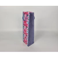 Пакет бумажный подарочный под бутылку  12/9/36(артBUT-55) (12 шт)