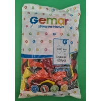 Шарики воздушные  кристалл ассорти 10