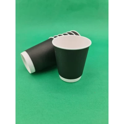 Стакан картонный 2х слойный черный 300мл(8oz) (20 шт) Стакан картонный 2х слойный черный 300мл(8oz) (20 шт)