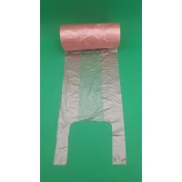 Майка фасовочная в рулоне 400шт  №22х45 Розовая (1 рул)