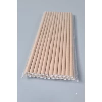 Соломка трубочка бумажная 25шт крафт (1 пачка)
