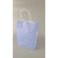 Пакет с ручками бумажный 28*19*11,5  ГОЛУБОЙ (25 шт)