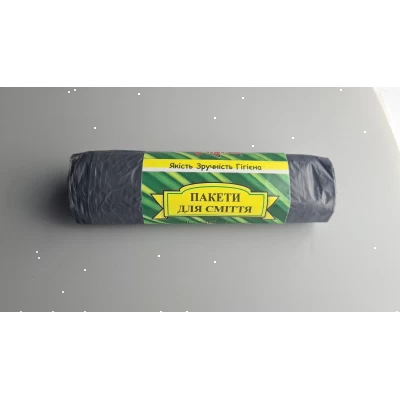 Мусорный пакет 35 литров черные Традиция Качества (1 рул)