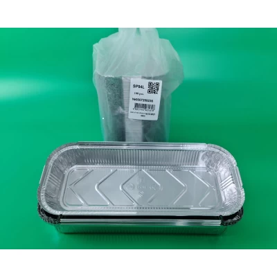 Контейнер из пищевой алюминиевой фольги прямоугольный 1990мл SP94L 100 штук (1 пачка) Контейнер из пищевой алюминиевой фольги прямоугольный 1990мл SP94L 100 штук (1 пачка)