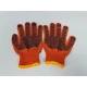 Хозяйственные перчатки плотные 10кл/3н оранжевая с ПВХ покрытием Польша (12 пар)