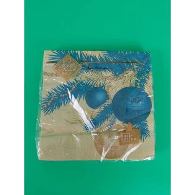 Салфетки бумажнае новогодние(ЗЗхЗЗ, 18шт)