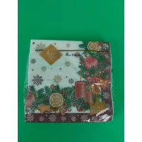 Салфетки бумажнае новогодние(ЗЗхЗЗ, 18шт)