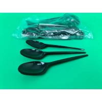 Ложка столовая одноразовая  черная Андрекс (100 шт)