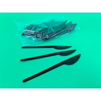 Нож одноразовый черный Андрекс (100 шт)