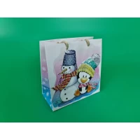 Пакет под чашку подарочный Новый Год 16/16/8 NGЧ-017 (12 шт)