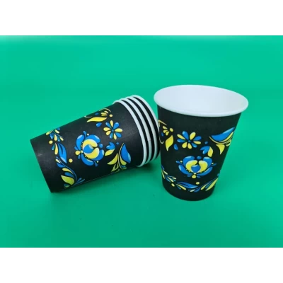 Стакан с рисунком бумажный одноразовый Стакан с рисунком бумажный одноразовый