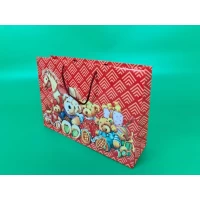 Бумажный большой горизонтальный пакет  36/22/10(артBG-142) (12 шт)