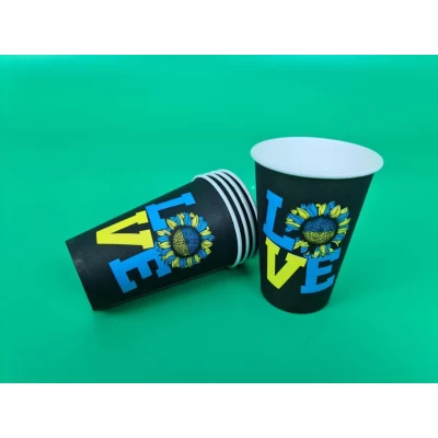 Стаканы бумажные одноразовые 340 мл Любовь (50 шт) Стаканы бумажные одноразовые 340 мл Любовь (50 шт)