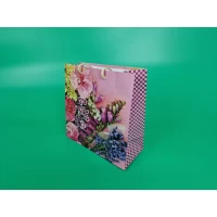 Пакет бумажный подарочный квадратный 23*24*10(артKV-219) (12 шт)