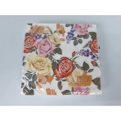 Салфетка (ЗЗхЗЗ, 16шт)  La Fleur Дивные розы (1316) (1 пачка)