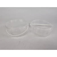 Ведро  с крышкой 0,5 л. прозрачное (300 шт)