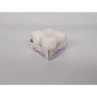 Цветная Цилиндр парафиновая свеча (40/60) БЕЛАЯ (4 шт) Цветная Цилиндр парафиновая свеча (40/60) БЕЛАЯ (4 шт)