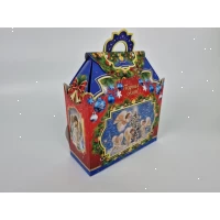 Новогодняя подарочная картонная упаковка для конфет (1000грм )  Ангелы №202 (1 шт)